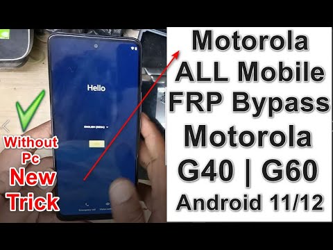 All Moto/Motorola 2022 Android 11/ FRP/Google Lock Bypass Without Pc- New Method ✅