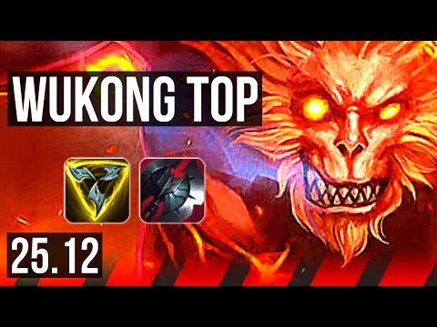 WUKONG vs CHO'GATH (TOP) | 9/1/9, Quadra | EUW Master | 25.12