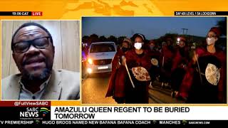 AmaZulu succession system and traditional process of burying a queen: Dr Mkhize