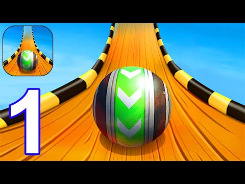 Sky Rolling Ball 3D - Gameplay Walkthrough Part 1 Level 1 - 17 (Android, iOS)