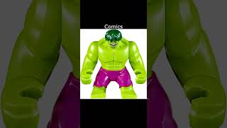 LEGO The Hulk Minifigure Evolution