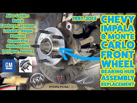 Chevy Impala & Monte Carlo Front Wheel Bearing Hub Assembly Replacement How-To
