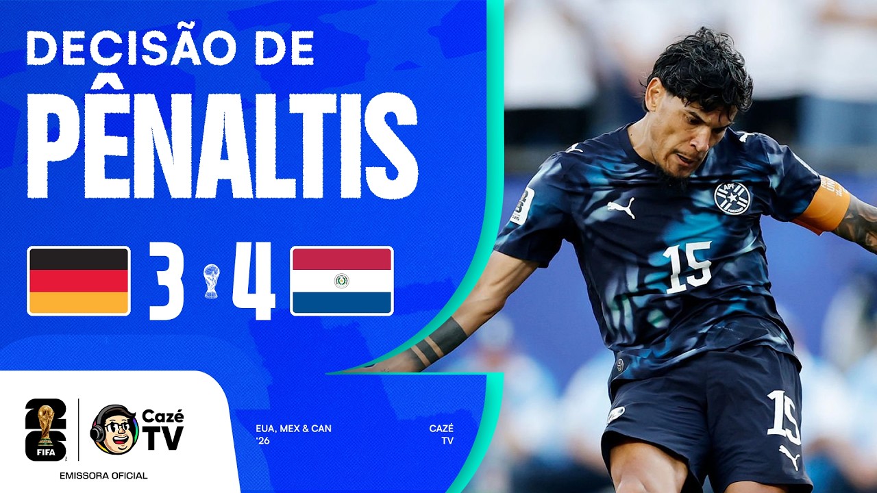 DISPUTA DE PÊNALTIS: ALEMANHA (3) 1 X 1 (4) PARAGUAI | COPA DO MUNDO FIFA™ 2026 | 16 AVOS DE FINAL