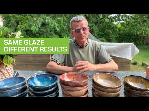 54.  Same Glaze Different Results
