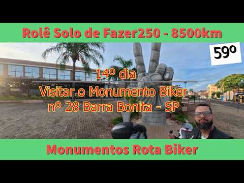 S16/EP59 - Visitar Monumento Biker nº28 Hotel Barra Bonita-SP | Iaras-SP | Pratânia-SP | 09-01-26