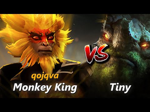 How to Monkey King mid vs Tiny (feat. qojqva) | First 7 minutes