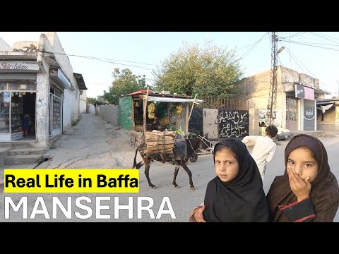 🚶‍♂️ Baffa Mansehra Village Life & Bazaar Walk | Peaceful Pakistan 4K HDR