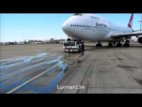 QANTAS 747-438 VH-OJA FINAL DEPARTURE FROM SYDNEY 7 December 2014