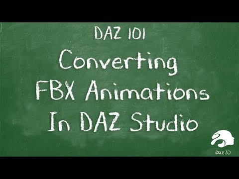 Converting FBX Animations to work in Daz Studio for...