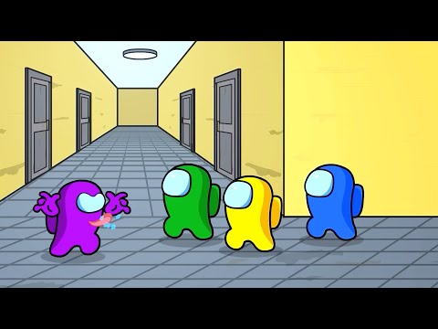 AMONG US vs. OBUNGA NEXTBOT in BACKROOMS | Selene Delgado | Angry Munci | Toonz Animation