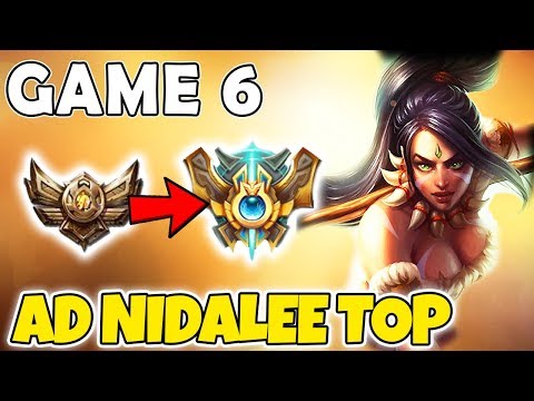 NIDALEE TOP BRONZE TO CHALLENGER (Game 6) Season 9 - League of Legends