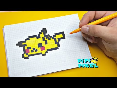 Покемон Детектив Пикачу ! РИСУНКИ ПО КЛЕТОЧКАМ ! PIXEL ART Detective Pikachu