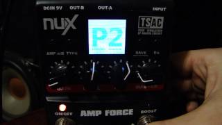 Video thumbnail for Nux Amp Force my 3 presets by Валерий Сальников
