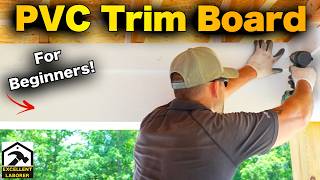 How To Install PVC Trim Board | Porch Beam Wrap Step-by-Step FOR BEGINNERS! (Lowe's Project)