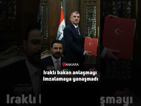 Canlı yayında kriz: Iraklı bakan anlaşmayı imzalamaya yanaşmadı