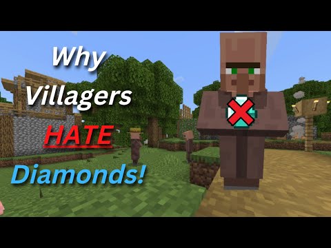 This is why Minecraft Villagers hate Diamonds💎❌