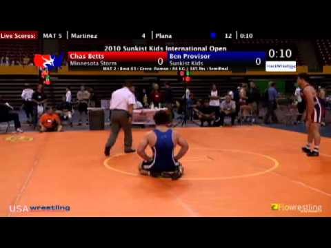 Sunkist Open - Greco - 84kg Semifinals - Chas Betts vs. Ben Provisor
