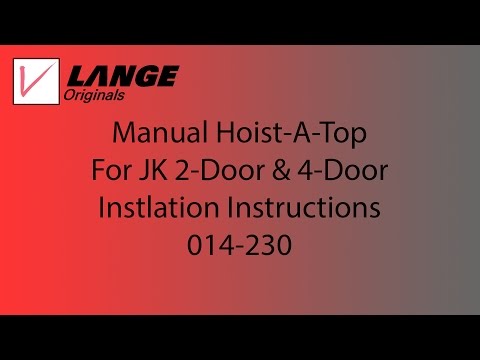 014-230 Manual Hoist-A-Top for JK 2-Door & 4-door 1