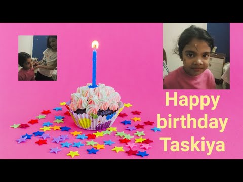 #taskiya6th#birthday surprise birthday cake for taskiya
