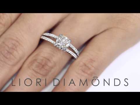 ER-SOLD-022 - 1.60 Carat H-SI1 Certified Natural Round Diamond Engagement Ring 18k White Gold