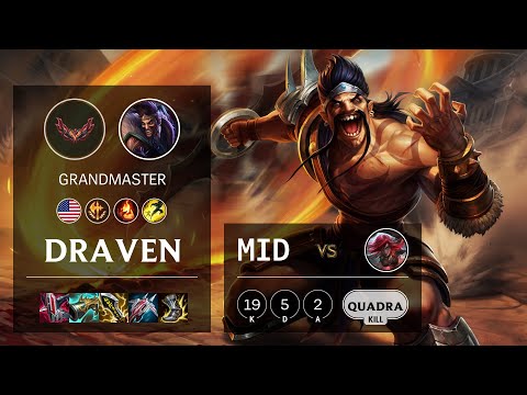 Draven Mid vs Katarina - NA Grandmaster Patch 12.5