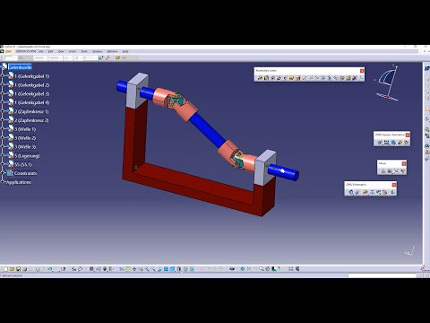 Universal Joint | Kinematics and Simulation | Assembly | Catia V5
