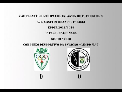 20181020 - Fut 9 - 1ª Fase - 3ª Jornada - ADE vs CAF