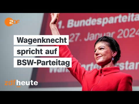 Sahra Wagenknecht spricht auf BSW-Parteitag