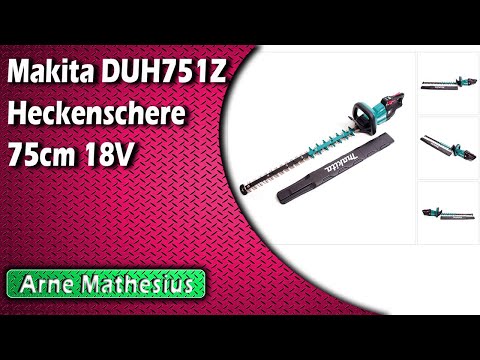 Akumuliatorinės gyvatvorių žirklės Makita DUH751Z, 18 V, 750 mm, Be akumuliatoriaus ir įkroviklio video