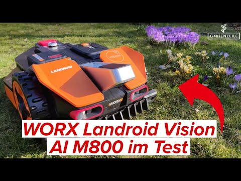 Worx Landroid Vision AI M800 (WR208E) im Test - KI Rasenmähroboter ohne Kabel!