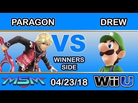 MSM 143 - Paragon (Shulk) Vs. Drew (Luigi) Winners Side - Smash 4