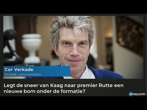 Uitgelicht! 07 september 2021 - Cor Verkade over uithaal Kaag naar premier Rutte