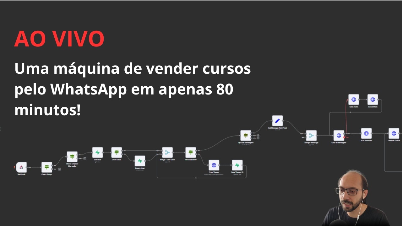 AO VIVO - Criamos um bot pra vender meu curso em 80 minutos