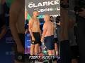 TYSON FURY BROTHER ROMAN STARES DOWN OPPONENT AT WEIGH IN!