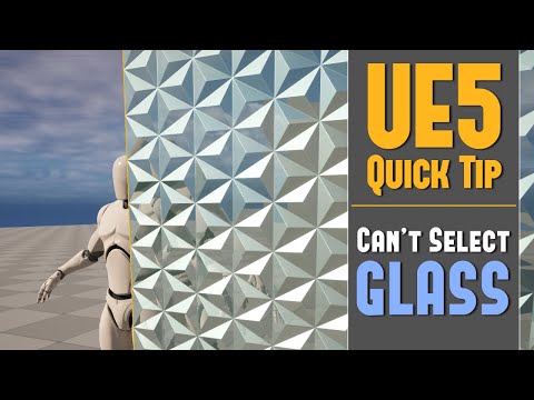 UE5-Kurztipp 37: Fix – Glasobjekte können nicht ausgewählt werden (Auswahl durchscheinender Oberf...