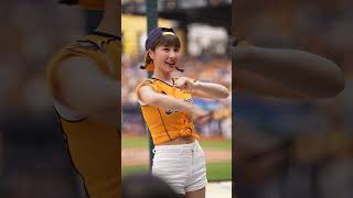 あうとー👍  #峮峮 #ちゅんちゅん #チュンチュン #passionsisters  #台湾チア #CPBL 臺中洲際棒球場 2024/4/14【台湾チアTV】