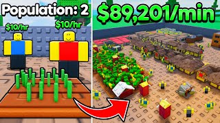 I Built BIGGEST Kingdom and Made BILLIONS in Roblox Grow a Kingdom!