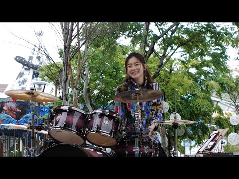 「街演」羅小白 S.white爵士鼓 演出歌曲 Maroon 5 - sugar(非官方錄影)2022.04.02兒童樂園