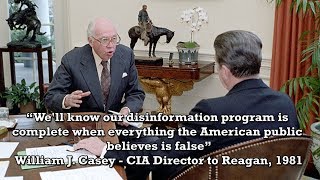 Ray McGovern of VIPS explains how the CIA infiltrated the Media - Bill Casey 1981 quote