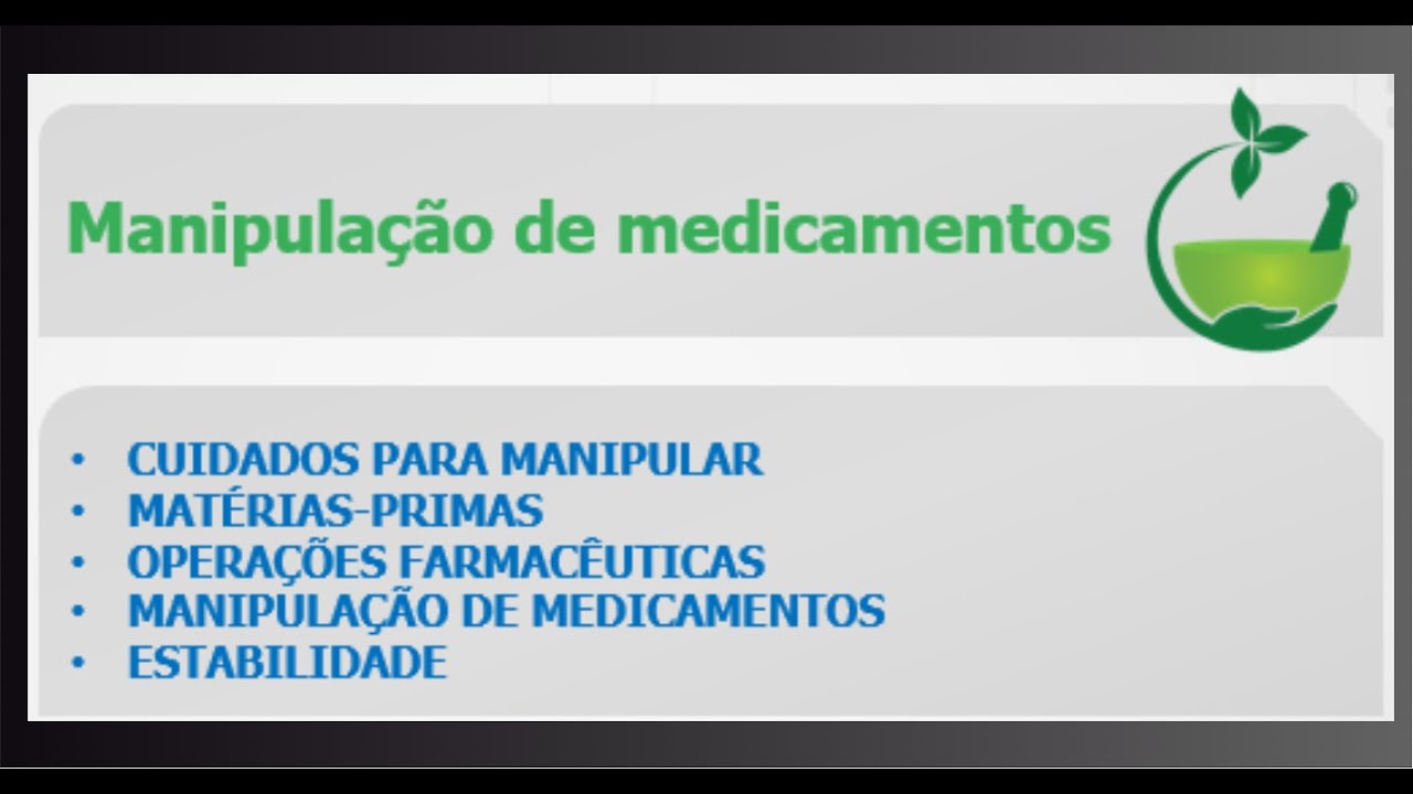 FARMÁCIA DE MANIPULAÇÃO #5 - Manipulação de medicamentos