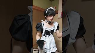 almost caught by mom #maid #boy #femboy #crossdress #cosplay