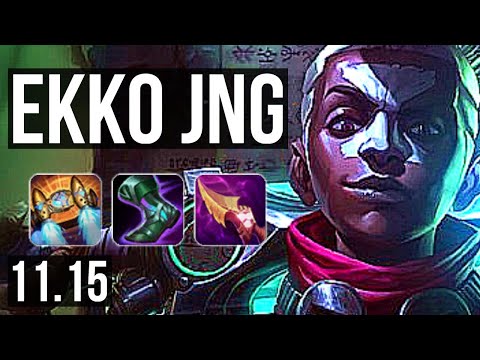 EKKO vs SHYVANA (JUNGLE) | 12/1/9, 800+ games, Legendary, 900K mastery | EUW Master | v11.15