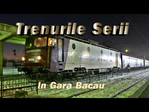Trenurile serii in Gara Bacau 20-1-2017