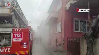 Yabancı Uyruklu Ailenin Kaldığı Evde Yangın Çıktı
