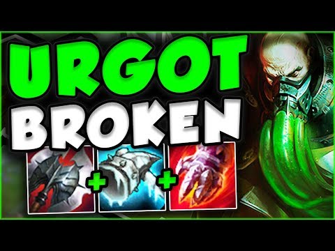 NEW REWORKED URGOT IS 100% BROKEN ON LIVE SERVERS! REWORKED URGOT TOP GAMEPLAY! - League of Legends
