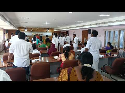 வாக்குவாதம், கூச்சல் குழப்பத்துடன் தொடங்கிய காரைக்குடி மாநகராட்சி மன்ற கூட்டம் திமுக உறுப்பினர்களுக்குள் ஏற்பட்ட வாக்குவாததால் பரபரப்பு