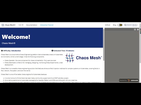 Chaos Mesh Katacoda Scenario