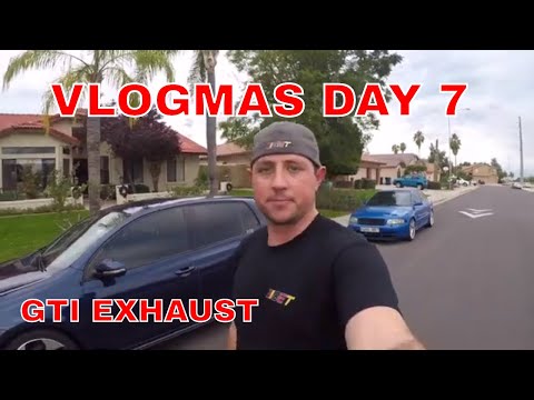 VLOGMAS DAY 7 2011 MK6 GTI custom exhaust system (almost straight piped)