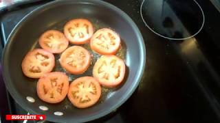 Un Tomate y Huevos, Tendrás Un Desayuno Delicioso. Mis Recetas Deliciosas. #tomateyhuevo #desayuno