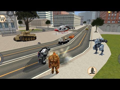 Stone Giant (Stone Giant  Destroys Police Vehicle) Stone Giant 🚁Destroy Helicopter - Gameplay HD